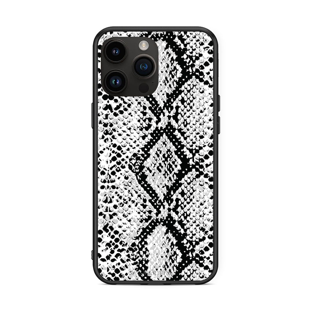 24 - iPhone 14 Pro Max White Snake Animal case, cover, bumper