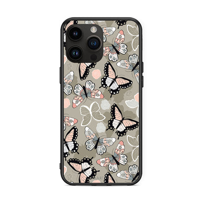 135 - iPhone 14 Pro Max Butterflies Boho case, cover, bumper