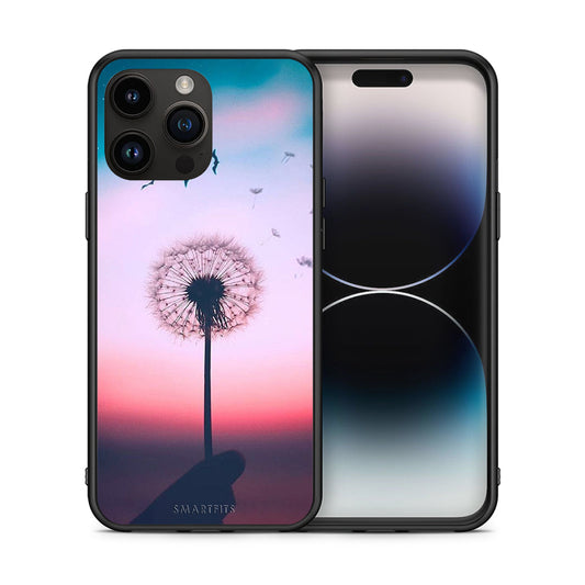 Θήκη iPhone 15 Pro Max Wish Boho από τη Smartfits με σχέδιο στο πίσω μέρος και μαύρο περίβλημα | iPhone 15 Pro Max Wish Boho case with colorful back and black bezels