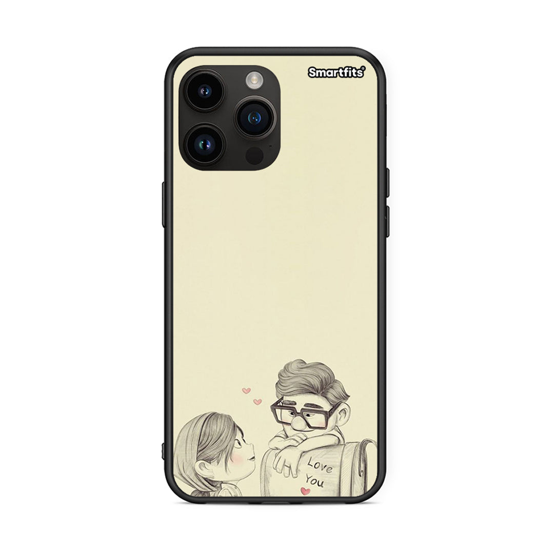 iPhone 14 Pro Max Carl And Ellie θήκη από τη Smartfits με σχέδιο στο πίσω μέρος και μαύρο περίβλημα | Smartphone case with colorful back and black bezels by Smartfits