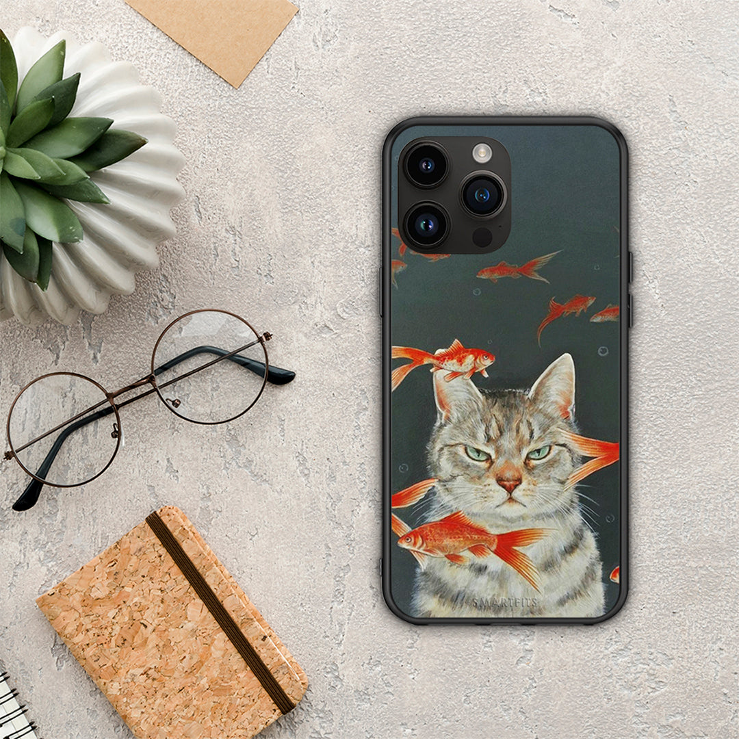 Cat Goldfish - iPhone 14 Pro Max θήκη