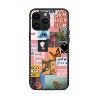 Thumbnail for iPhone 15 Pro Max Collage Bitchin Θήκη Αγίου Βαλεντίνου από τη Smartfits με σχέδιο στο πίσω μέρος και μαύρο περίβλημα | Smartphone case with colorful back and black bezels by Smartfits