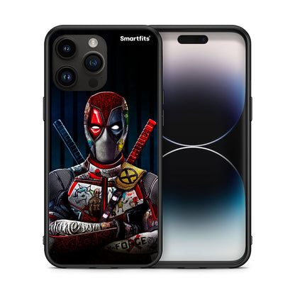 Θήκη iPhone 15 Pro Max Funny Guy από τη Smartfits με σχέδιο στο πίσω μέρος και μαύρο περίβλημα | iPhone 15 Pro Max Funny Guy case with colorful back and black bezels