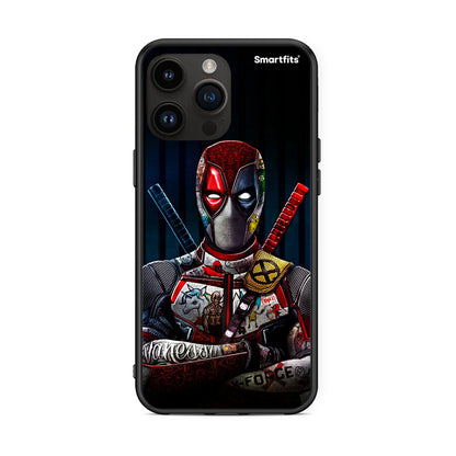 iPhone 15 Pro Max Funny Guy θήκη από τη Smartfits με σχέδιο στο πίσω μέρος και μαύρο περίβλημα | Smartphone case with colorful back and black bezels by Smartfits