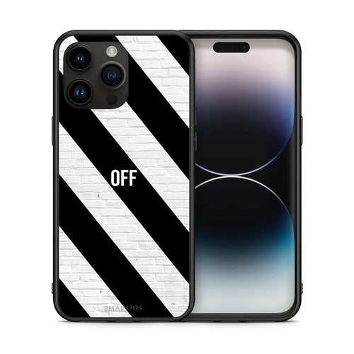 Θήκη iPhone 15 Pro Max Get Off από τη Smartfits με σχέδιο στο πίσω μέρος και μαύρο περίβλημα | iPhone 15 Pro Max Get Off case with colorful back and black bezels
