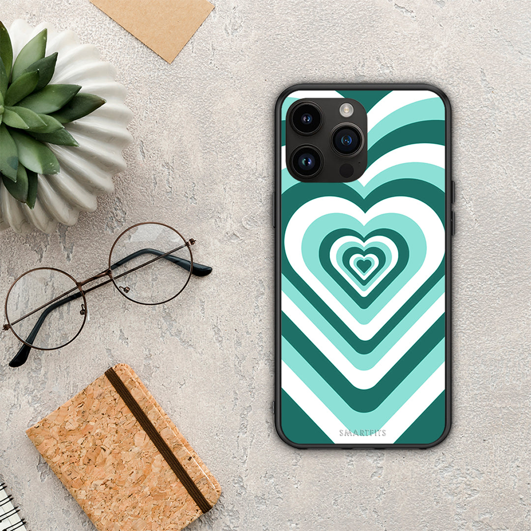 Green Hearts - iPhone 15 Pro Max θήκη