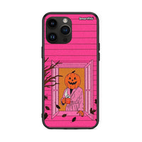 Thumbnail for iPhone 15 Pro Max Halloween Pumpkin Lady Θήκη από τη Smartfits με σχέδιο στο πίσω μέρος και μαύρο περίβλημα | Smartphone case with colorful back and black bezels by Smartfits