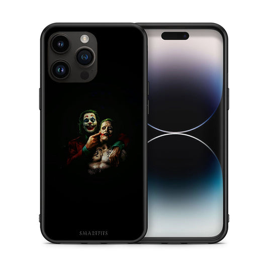 Θήκη iPhone 14 Pro Max Clown Hero από τη Smartfits με σχέδιο στο πίσω μέρος και μαύρο περίβλημα | iPhone 14 Pro Max Clown Hero case with colorful back and black bezels
