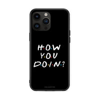 Thumbnail for iPhone 14 Pro Max How You Doin θήκη από τη Smartfits με σχέδιο στο πίσω μέρος και μαύρο περίβλημα | Smartphone case with colorful back and black bezels by Smartfits
