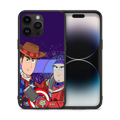 Θήκη iPhone 14 Pro Max Infinity Story από τη Smartfits με σχέδιο στο πίσω μέρος και μαύρο περίβλημα | iPhone 14 Pro Max Infinity Story case with colorful back and black bezels