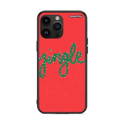 iPhone 15 Pro Max Jingle Xmas θήκη από τη Smartfits με σχέδιο στο πίσω μέρος και μαύρο περίβλημα | Smartphone case with colorful back and black bezels by Smartfits