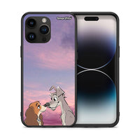 Thumbnail for Θήκη iPhone 14 Pro Max Lady And Tramp από τη Smartfits με σχέδιο στο πίσω μέρος και μαύρο περίβλημα | iPhone 14 Pro Max Lady And Tramp case with colorful back and black bezels