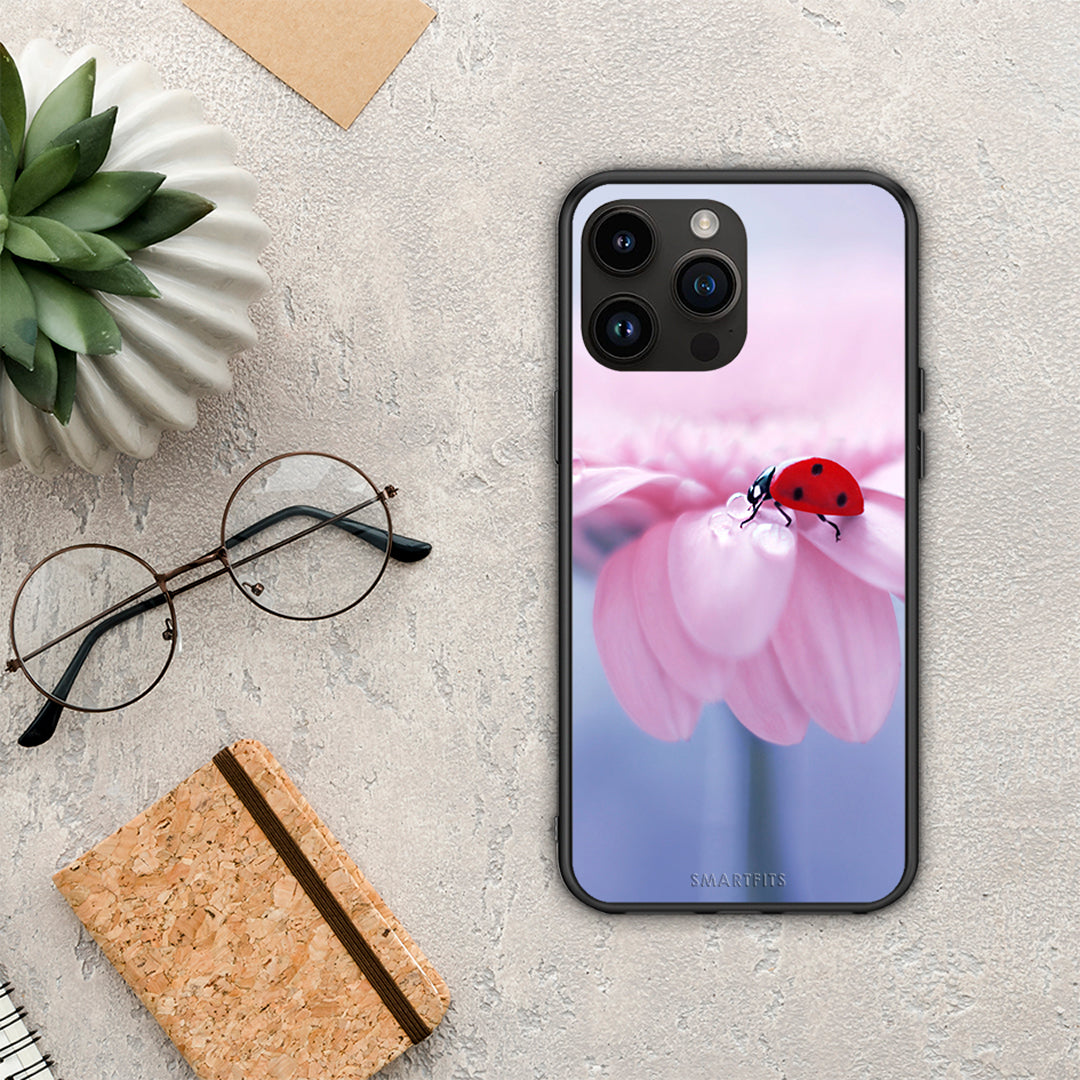 Ladybug Flower - iPhone 15 Pro Max θήκη