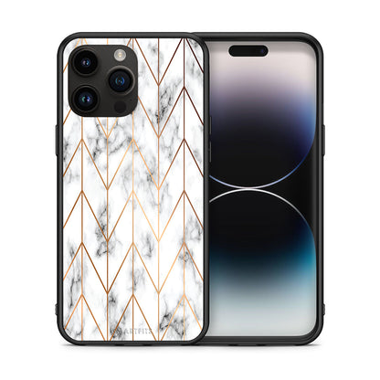 Marble Gold Geometric - Θήκη Κινητού