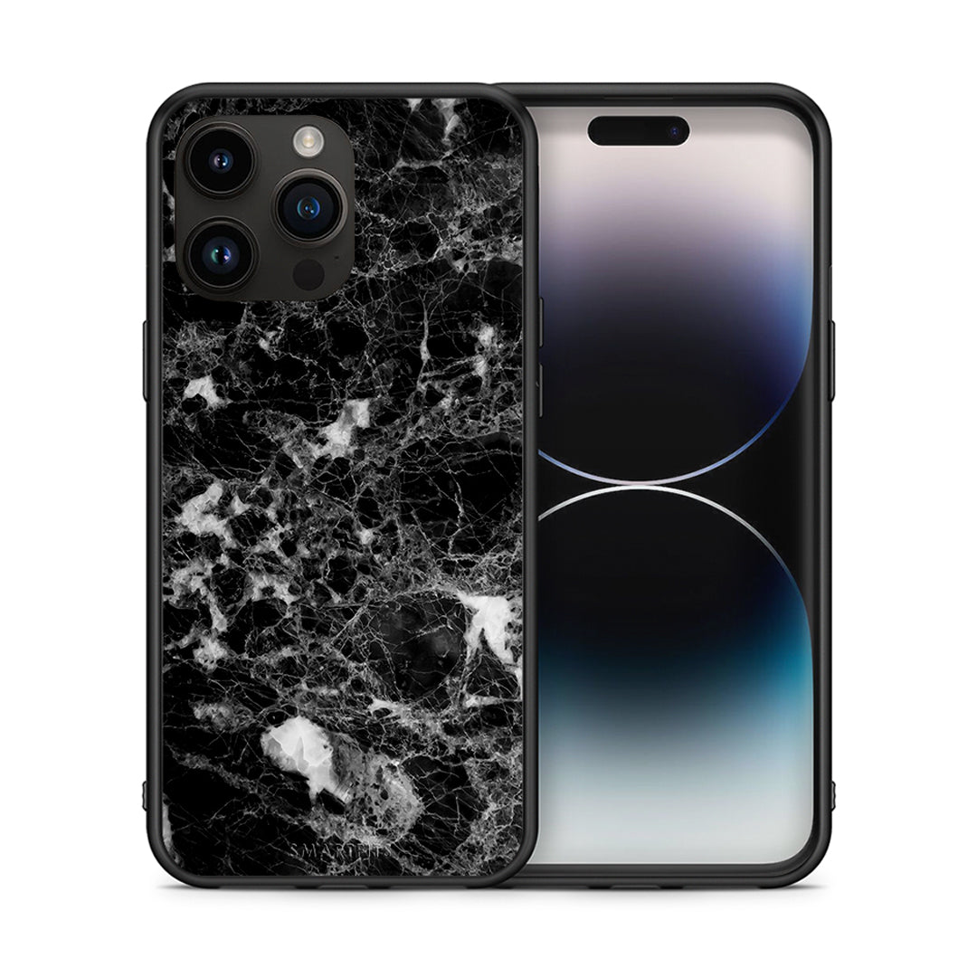 Θήκη iPhone 14 Pro Max Male Marble από τη Smartfits με σχέδιο στο πίσω μέρος και μαύρο περίβλημα | iPhone 14 Pro Max Male Marble case with colorful back and black bezels