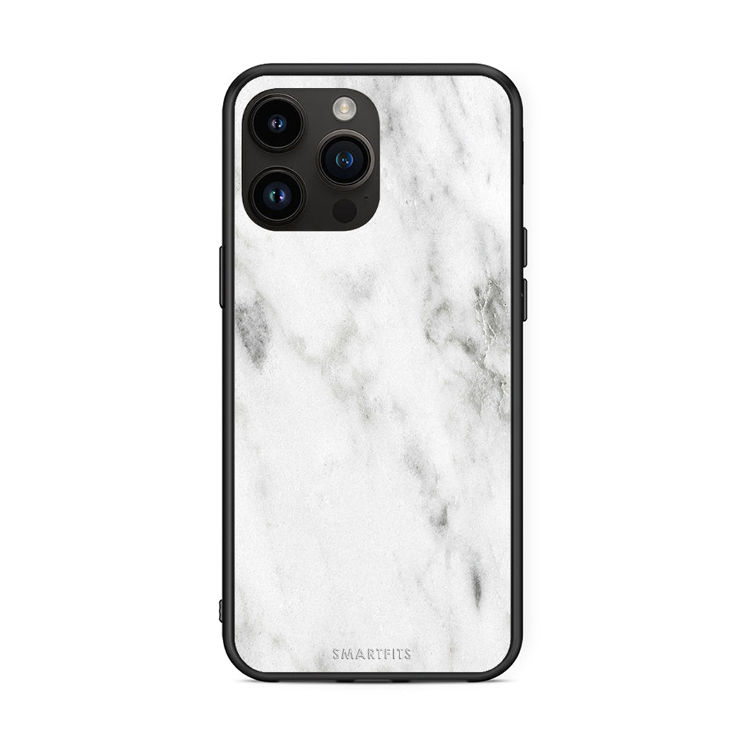 2 - iPhone 14 Pro Max White marble case, cover, bumper
