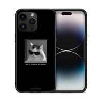 Thumbnail for Θήκη iPhone 14 Pro Max Meme Cat από τη Smartfits με σχέδιο στο πίσω μέρος και μαύρο περίβλημα | iPhone 14 Pro Max Meme Cat case with colorful back and black bezels