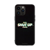 Thumbnail for iPhone 14 Pro Max OMG ShutUp θήκη από τη Smartfits με σχέδιο στο πίσω μέρος και μαύρο περίβλημα | Smartphone case with colorful back and black bezels by Smartfits