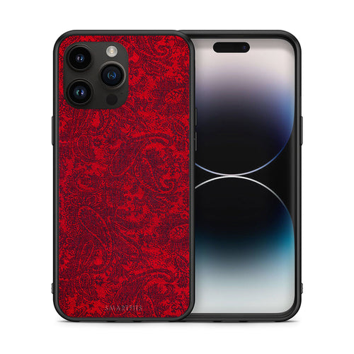 Θήκη iPhone 14 Pro Max Paisley Cashmere από τη Smartfits με σχέδιο στο πίσω μέρος και μαύρο περίβλημα | iPhone 14 Pro Max Paisley Cashmere case with colorful back and black bezels