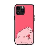 Thumbnail for iPhone 15 Pro Max Pig Love 1 Θήκη Αγίου Βαλεντίνου από τη Smartfits με σχέδιο στο πίσω μέρος και μαύρο περίβλημα | Smartphone case with colorful back and black bezels by Smartfits