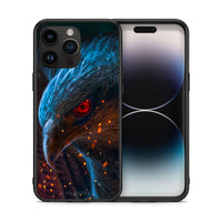 Thumbnail for Θήκη iPhone 15 Pro Max Eagle PopArt από τη Smartfits με σχέδιο στο πίσω μέρος και μαύρο περίβλημα | iPhone 15 Pro Max Eagle PopArt case with colorful back and black bezels