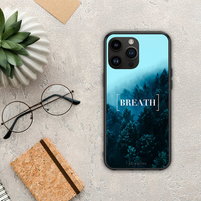 Quote Breath - iPhone 15 Pro Max θήκη