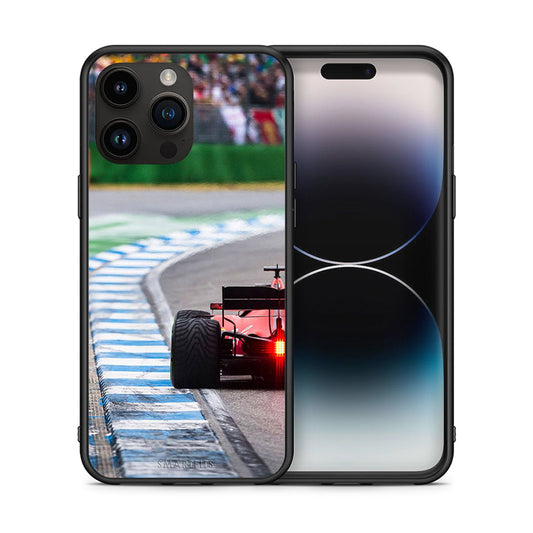 Θήκη iPhone 15 Pro Max Racing Vibes από τη Smartfits με σχέδιο στο πίσω μέρος και μαύρο περίβλημα | iPhone 15 Pro Max Racing Vibes case with colorful back and black bezels