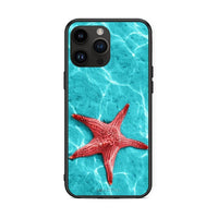 Thumbnail for iPhone 15 Pro Max Red Starfish Θήκη από τη Smartfits με σχέδιο στο πίσω μέρος και μαύρο περίβλημα | Smartphone case with colorful back and black bezels by Smartfits