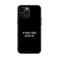 Thumbnail for iPhone 14 Pro Max Salute θήκη από τη Smartfits με σχέδιο στο πίσω μέρος και μαύρο περίβλημα | Smartphone case with colorful back and black bezels by Smartfits