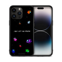 Thumbnail for Θήκη iPhone 14 Pro Max AFK Text από τη Smartfits με σχέδιο στο πίσω μέρος και μαύρο περίβλημα | iPhone 14 Pro Max AFK Text case with colorful back and black bezels