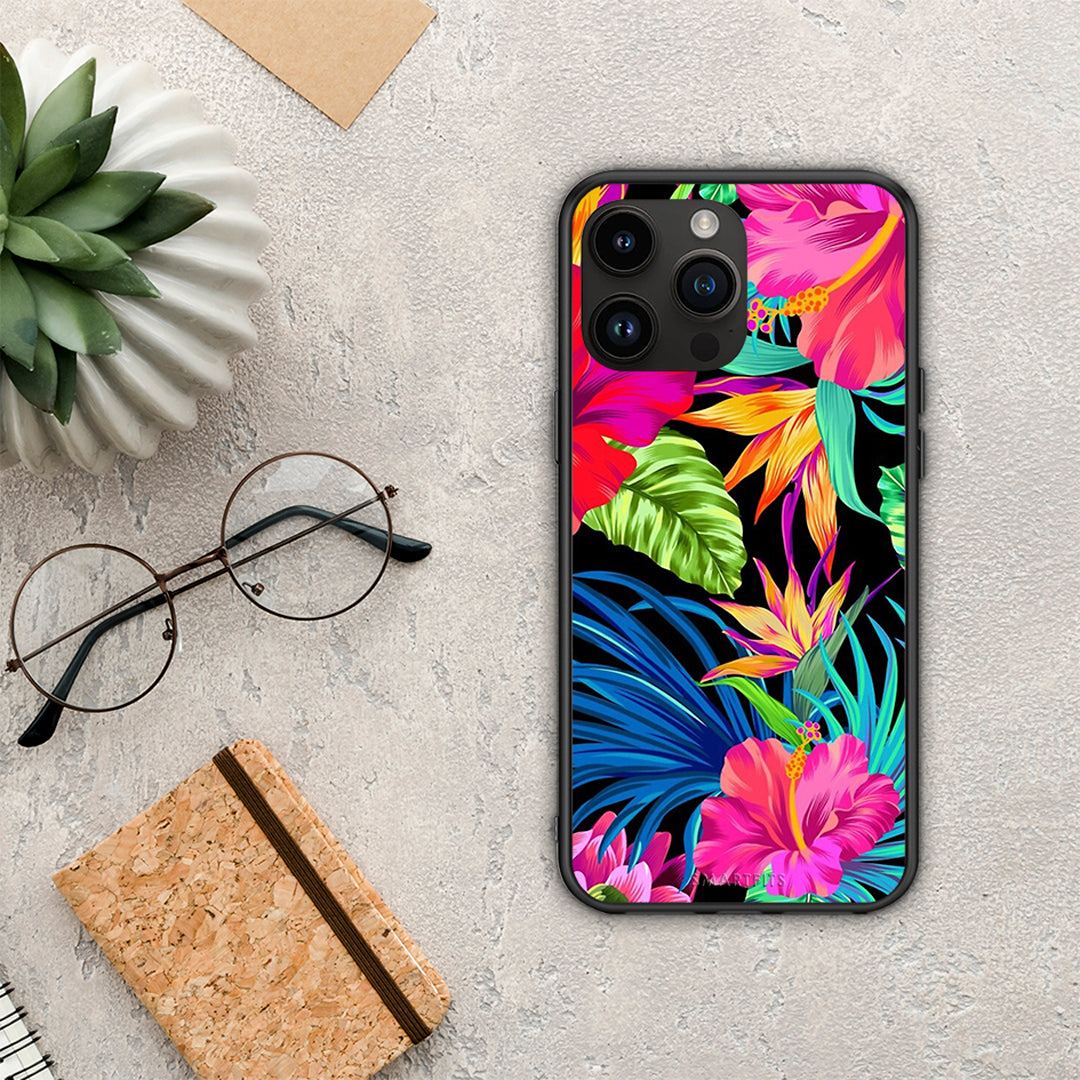 Tropical Flowers - iPhone 14 Pro Max θήκη