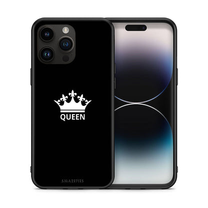 Θήκη iPhone 15 Pro Max Queen Valentine από τη Smartfits με σχέδιο στο πίσω μέρος και μαύρο περίβλημα | iPhone 15 Pro Max Queen Valentine case with colorful back and black bezels