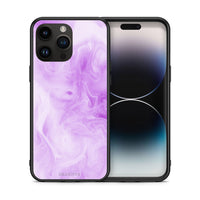 Thumbnail for Θήκη iPhone 14 Pro Max Lavender Watercolor από τη Smartfits με σχέδιο στο πίσω μέρος και μαύρο περίβλημα | iPhone 14 Pro Max Lavender Watercolor case with colorful back and black bezels