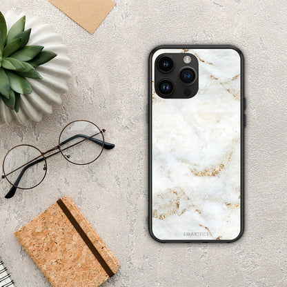 White Gold Marble - iPhone 15 Pro Max θήκη