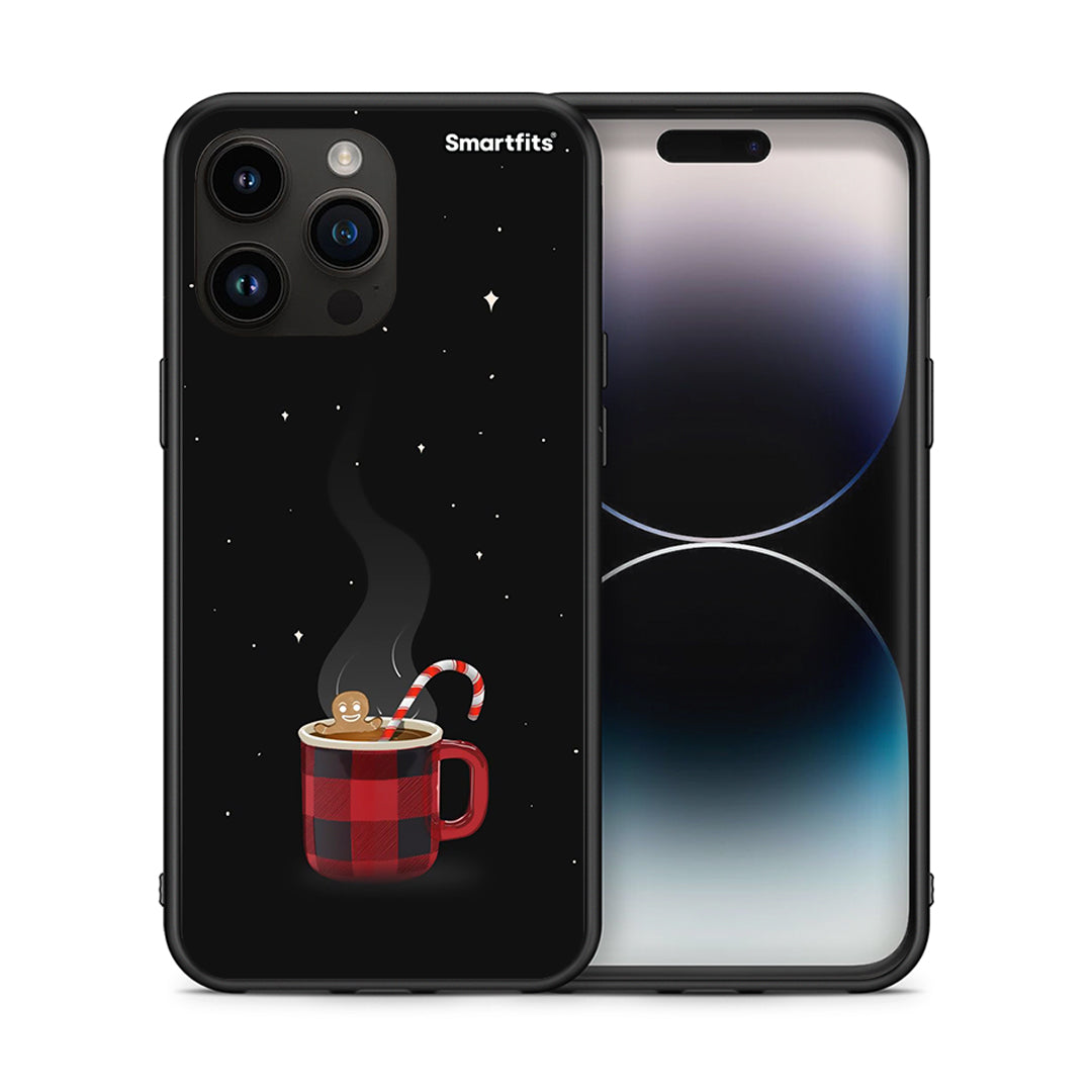 Θήκη iPhone 14 Pro Max Xmas Bathing από τη Smartfits με σχέδιο στο πίσω μέρος και μαύρο περίβλημα | iPhone 14 Pro Max Xmas Bathing case with colorful back and black bezels
