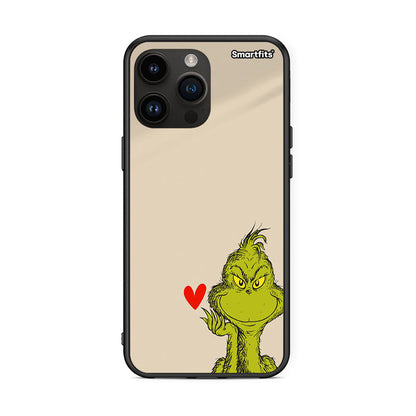 iPhone 15 Pro Max Xmas Grinch θήκη από τη Smartfits με σχέδιο στο πίσω μέρος και μαύρο περίβλημα | Smartphone case with colorful back and black bezels by Smartfits