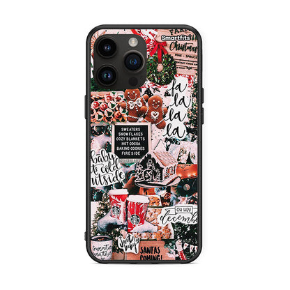 iPhone 15 Pro Max Xmas Habbits θήκη από τη Smartfits με σχέδιο στο πίσω μέρος και μαύρο περίβλημα | Smartphone case with colorful back and black bezels by Smartfits