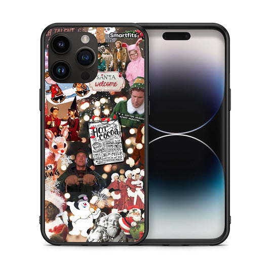 Θήκη iPhone 14 Pro Max Xmas Movies από τη Smartfits με σχέδιο στο πίσω μέρος και μαύρο περίβλημα | iPhone 14 Pro Max Xmas Movies case with colorful back and black bezels