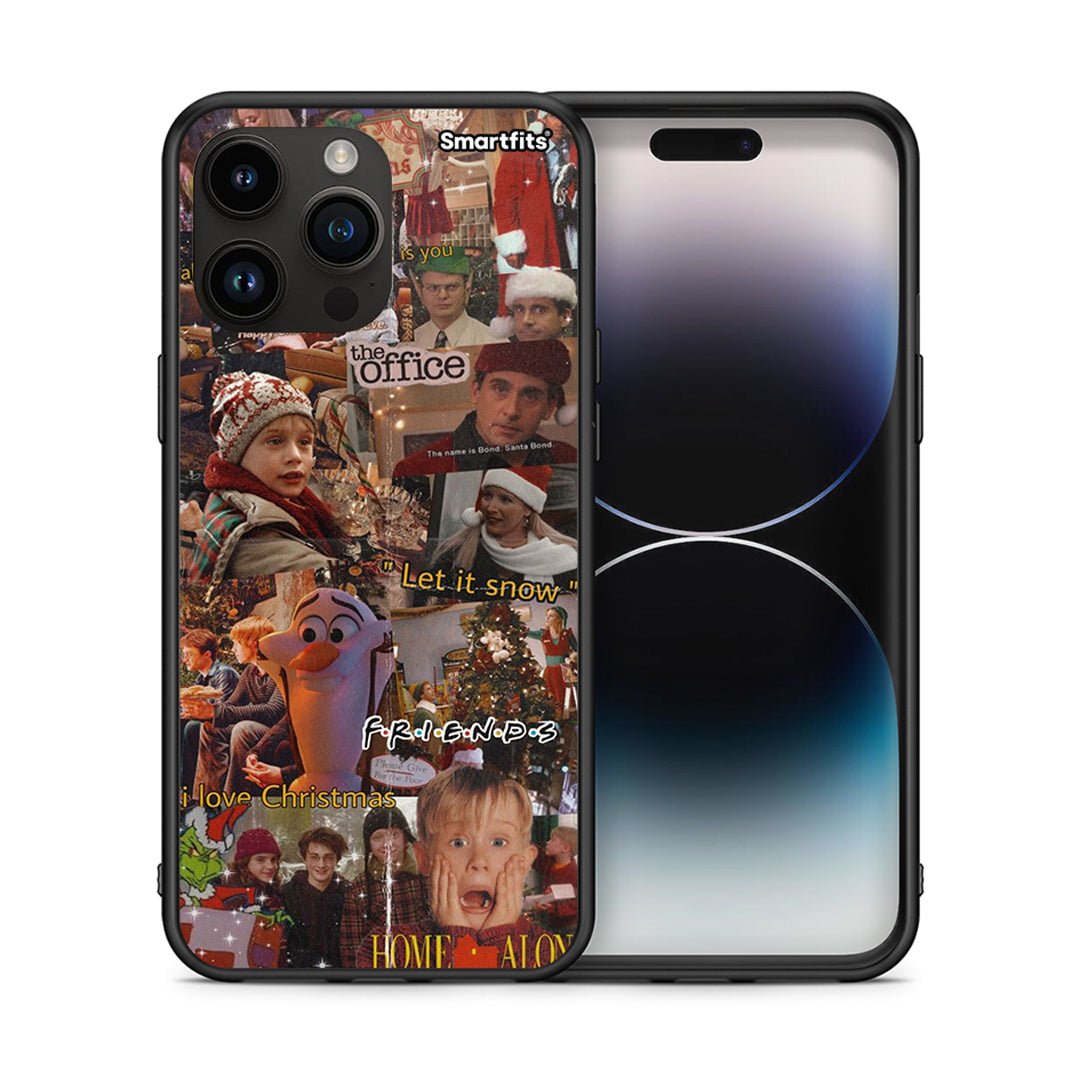 Θήκη iPhone 14 Pro Max Xmas Wishes από τη Smartfits με σχέδιο στο πίσω μέρος και μαύρο περίβλημα | iPhone 14 Pro Max Xmas Wishes case with colorful back and black bezels