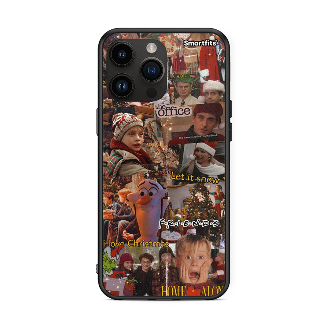 iPhone 14 Pro Max Xmas Wishes θήκη από τη Smartfits με σχέδιο στο πίσω μέρος και μαύρο περίβλημα | Smartphone case with colorful back and black bezels by Smartfits