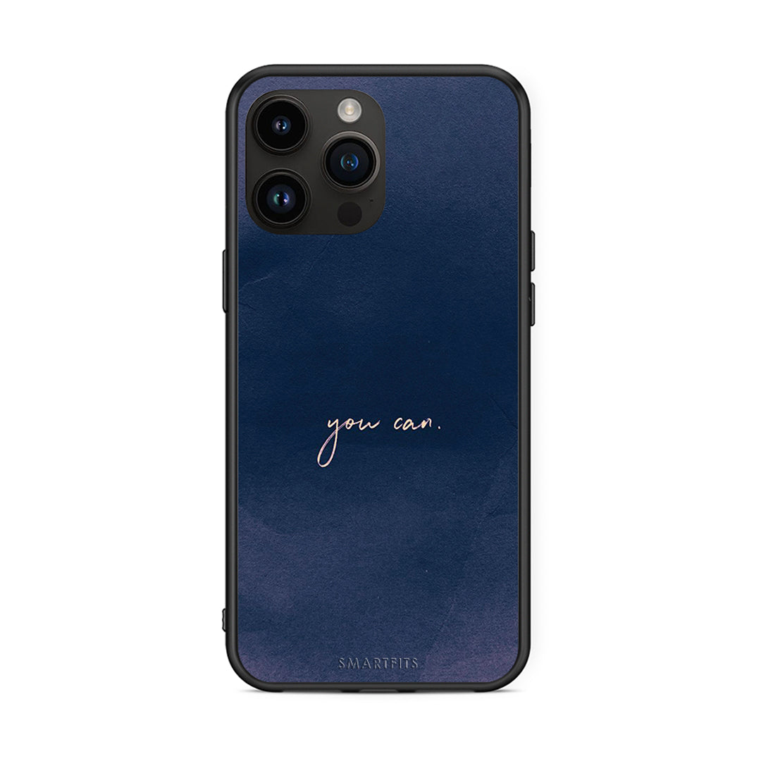 iPhone 15 Pro Max You Can θήκη από τη Smartfits με σχέδιο στο πίσω μέρος και μαύρο περίβλημα | Smartphone case with colorful back and black bezels by Smartfits