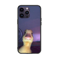 Thumbnail for iPhone 15 Pro Meme Duck θήκη από τη Smartfits με σχέδιο στο πίσω μέρος και μαύρο περίβλημα | Smartphone case with colorful back and black bezels by Smartfits