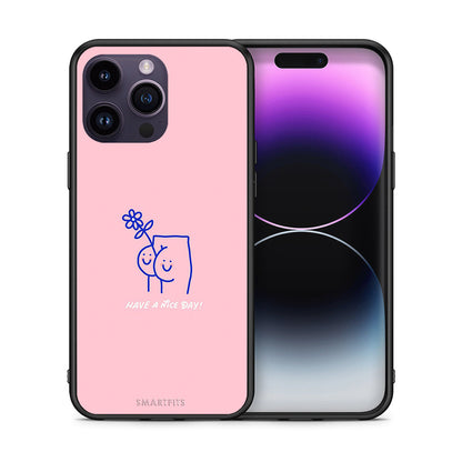 Θήκη iPhone 15 Pro Nice Day από τη Smartfits με σχέδιο στο πίσω μέρος και μαύρο περίβλημα | iPhone 15 Pro Nice Day case with colorful back and black bezels
