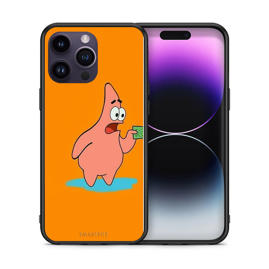 Θήκη Αγίου Βαλεντίνου iPhone 15 Pro No Money 1 από τη Smartfits με σχέδιο στο πίσω μέρος και μαύρο περίβλημα | iPhone 15 Pro No Money 1 case with colorful back and black bezels