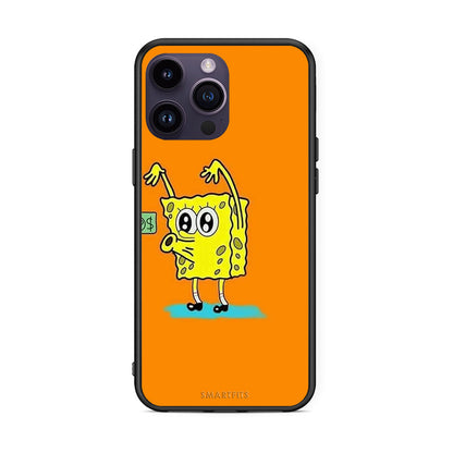 iPhone 15 Pro No Money 2 Θήκη Αγίου Βαλεντίνου από τη Smartfits με σχέδιο στο πίσω μέρος και μαύρο περίβλημα | Smartphone case with colorful back and black bezels by Smartfits
