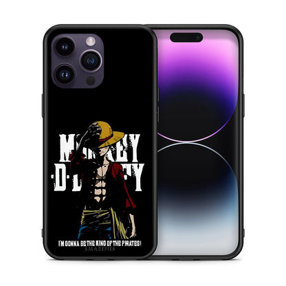 Θήκη iPhone 15 Pro Pirate King από τη Smartfits με σχέδιο στο πίσω μέρος και μαύρο περίβλημα | iPhone 15 Pro Pirate King case with colorful back and black bezels