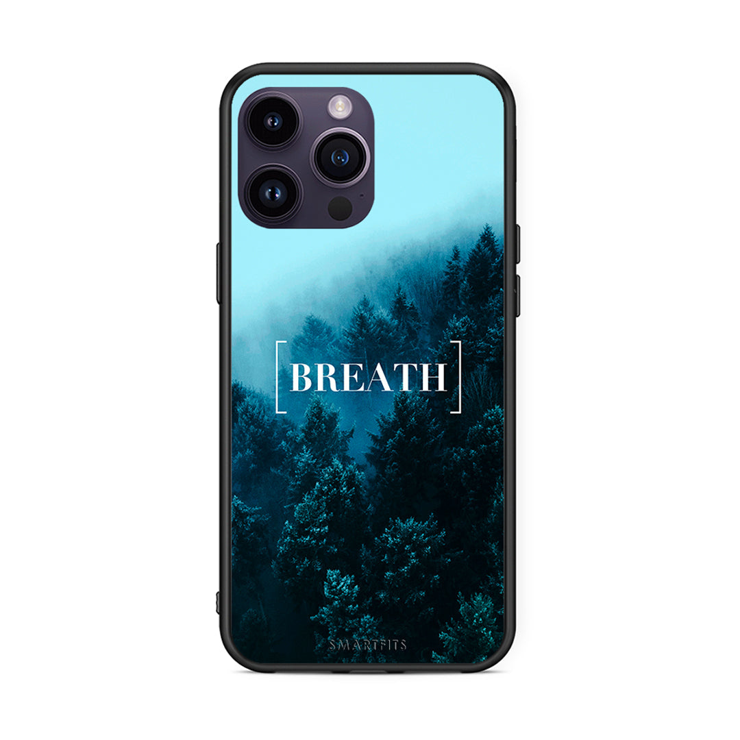 4 - iPhone 14 Pro Breath Quote case, cover, bumper