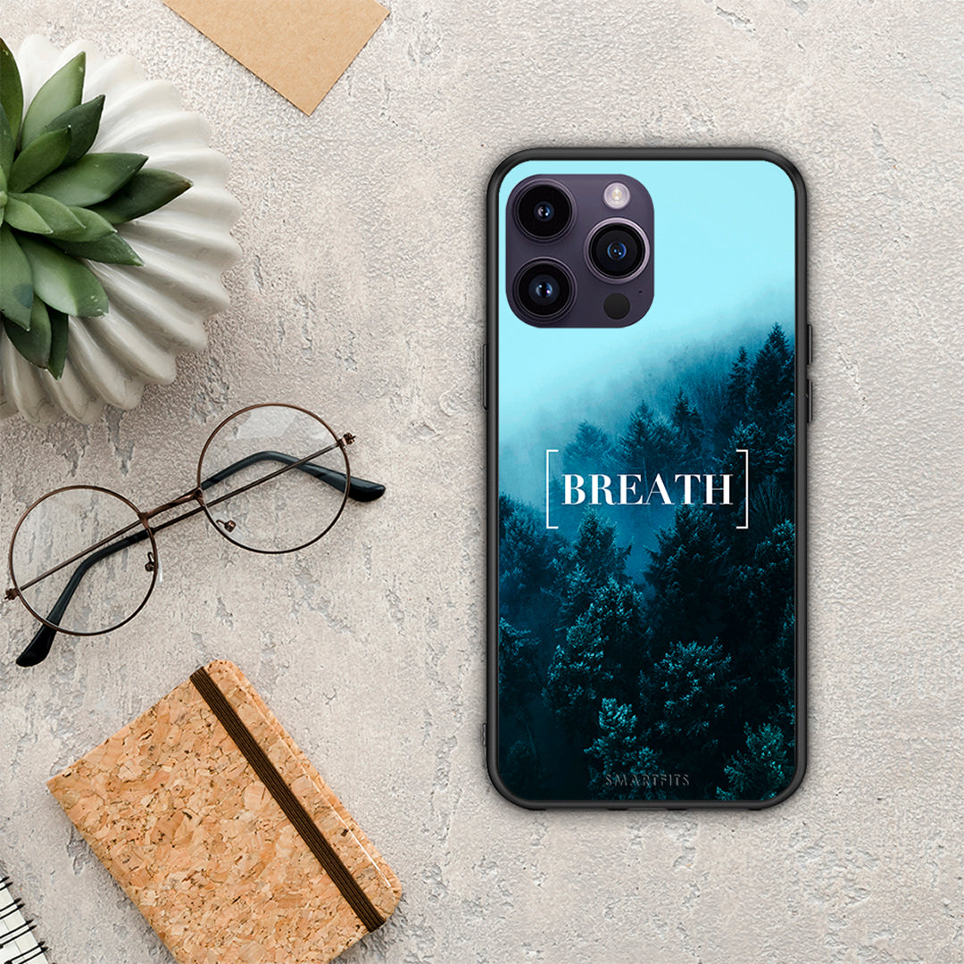 Quote Breath - iPhone 14 Pro θήκη