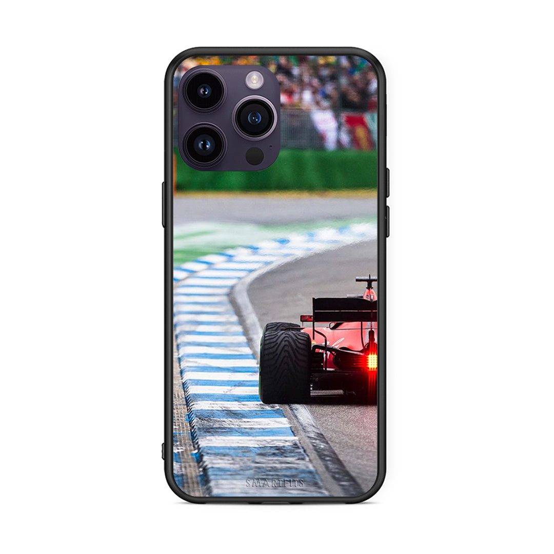 iPhone 14 Pro Racing Vibes θήκη από τη Smartfits με σχέδιο στο πίσω μέρος και μαύρο περίβλημα | Smartphone case with colorful back and black bezels by Smartfits