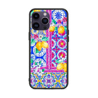 Thumbnail for iPhone 14 Pro Retro Spring θήκη από τη Smartfits με σχέδιο στο πίσω μέρος και μαύρο περίβλημα | Smartphone case with colorful back and black bezels by Smartfits